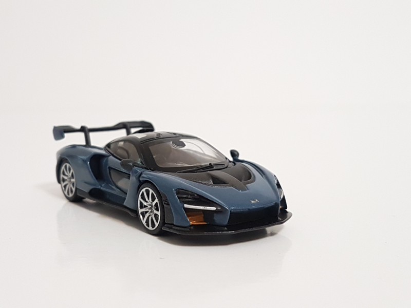 Illustration for article titled Mini GT McLaren Senna in Victory Grey
